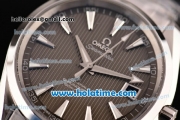 Omega Seamaster Aqua Terra 150M Perfect Clone 8500 Automatic Full Steel with Grey Dial and Stick Markers - 1:1 Original (Z)