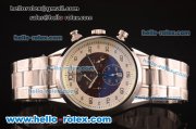 Tag Heuer Mikrograph Chronograph Quartz Full Steel with Grey/White Dial