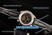Breitling for Bentley Tourbillon Skeleton Automatic with Black Dial and White Bezel-Black Leather Strap