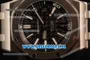 Audemars Piguet Royal Oak Offshore Diver 2824 Auto Steel Case with Black Dial and Black Rubber Strap - (JF)