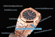 Audemars Piguet Royal Oak 41 Swiss ETA 2824 Automatic Full Rose Gold with Blue Dial and Stick Markers - 1:1 Original (Z)