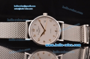 IWC Portofino Swiss ETA 2892 Automatic Steel Case with Gold Arabic Numeral Markers and White Dial