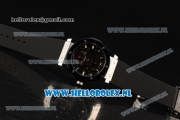 Hublot Classic Fusion Skeleton Tourbillon Asia Auto PVD Case with Skeleton Dial and Black Leather Strap