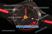 Ferrari Scuderia Ferrari Orologi 2015 Miyota 2035 Quartz PVD Case with Black Dial and Red Stick Markers