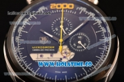 Tag Heuer Mikrogirder 2000 Chrono Miyota Quartz Steel Case with Black Dial and PVD Bezel - Yellow Second Hand