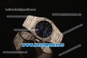 Audemars Piguet Royal Oak 41MM Clone Calibre AP 3120 Automatic Full Steel with Blue Dial and Stick Markers (EF)