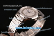 Omega De Ville Hour Vision Swiss ETA 2836 Automatic Steel Case and Strap with White Dial