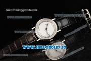 Breguet Classique Japanese Miyota 9015 Automatic Movement Steel White Dial and Roman Numeral Markers Leather Strap (FF)