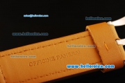 Panerai Pam 193 Luminor Submersible Automatic Movement Black Dial with Orange Markers and Orange Leather Strap
