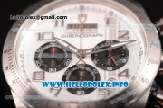 Tudor Fastrider Miyota OS20 Quartz Steel Case with White Dial and Silver Arabic Numeral Markers