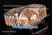 Rolex Datejust 3135 Auto Rose Gold Case with Pink Dial and Two Tone Bracelet - 1:1 Origianl