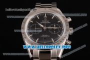 Omega Speedmaster'57 Chronograph Clone Omega 9300 Automatic Steel Case/Bracelet with Black Dial and Stick Markers (EF)