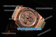 Audemars Piguet Royal Oak Offshore Chronograph Lebron James Limited Edition Swiss Valjoux 7750 Automatic Rose Gold Case with Grey Dial Steel Bezel and Arabic Numeral Markers (J12)