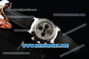 Rolex Daytona Chrono Clone Rolex 4130 Automatic Steel Case with Grey Dial Ceramic Bezel and Black Rubber Strap Black Subdials(EF)