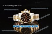 Rolex Cosmograph Daytona 4130 Automatic Yellow Gold Case with Black Dial Stick Markers and Two Tone Bracelet (BP)