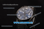 IWC Pilot's Mark XVII Swiss ETA 2824 Automatic PVD Case with Blue Dial and White Arabic Numeral Markers