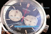 Tag Heuer Carrera Calibre 17 Chrono Miyota OS20 Quartz Steel Case with Black Dial and Stick Markers