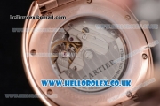 Cartier Cle de Cartier Asia ST16 Automatic Rose Gold Case with White Dial Two Tone Bracelet and Diamonds Bezel