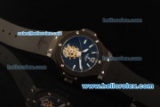 Hublot Big Bang Swiss Tourbillon Automatic Movement PVD Case with Black Dial and Black Rubber Strap