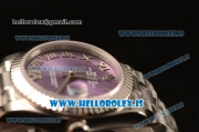 Rolex Datejust 31 Steel 2836 Auto With Steel Bracelet Purple Dial Roman