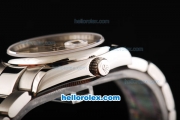 Rolex Datejust Oyster Perpetual Chronometer Automatic ETA Coating Case with Stick Markers and SS Strap