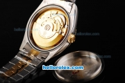 Rolex Datejust Swiss ETA 2836 Automatic Movement Two Tone with White Numeral Markers and Brown Dial