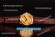 Maurice Lacroix Les Classiques Date Automatique Swiss ETA 2824 Automatic Yellow Gold Case with Stick Markers and Gold Dial