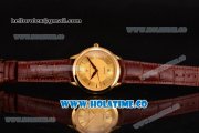 Maurice Lacroix Les Classiques Date Automatique Swiss ETA 2824 Automatic Yellow Gold Case with Stick Markers and Gold Dial