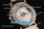 Breguet Classique Japanese Miyota 9015 Automatic Movement Steel White Dial and Roman Numeral Markers Leather Strap (FF)