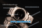Rolex Datejust Clone Rolex 3135 Automatic Steel Case with Black Dial and Steel Bracelet