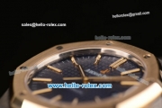 Audemars Piguet Royal Oak Swiss ETA 2824 Automatic Two Tone Case with Two Tone Strap and Blue Grid Dial - 1:1 Original