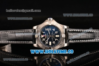 Breitling Avenger II Seawolf Asia 2813 Automatic Steel Case with Black Dial and Arabic Numeral Markers