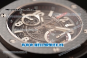 Hublot Big Bang Unico Chrono Swiss Valjoux 7750 Automatic PVD Case with Skeleton Dial and Black Rubber Strap - 1:1 Original