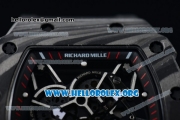 1:1 Richard Mille RM 35-02 RAFAEL NADA Japanese Miyota 9015 Automatic Black PVD Case with Skeleton Dial Red Crown Black Rubber Strap