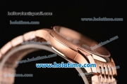 Omega De Ville Hour Vision Swiss ETA 2836 Automatic Rose Gold Case and Strap with Brown Dial