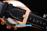 Bell & Ross Automatic Movement Rose Gold Case with Black Dial