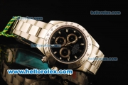 Rolex Daytona II Chronograph Swiss Valjoux 7750 Automatic Movement Full Steel with Black Dial and White Markers