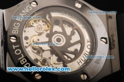 Hublot Big Bang Swiss Valjoux 7750 Automatic Movement Ceramic Case with Blue Dial and Black Rubber Strap - 1:1 Original