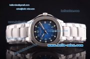 Patek Philippe Aquanaut Swiss ETA 2836 Automatic Full Steel and Blue Dial-1:1 Original