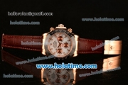 Rolex Daytona II Asia 3836 Automatic Rose Gold Case with Black Bezel and White Dial