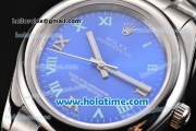 Rolex Datejust II Asia 2813 Automatic Full Steel with Blue Dial and Roman Numeral Markers