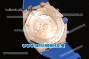 Audemars Piguet Royal Oak Offshore Chronograph 3126 Auto Steel Case with Blue Dial and Blue Rubber Strap - 1:1 Original (JF)