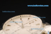 Tag Heuer Carrera Chronograph Swiss Valjoux 7750 Automatic Movement Full Steel with White Dial and Stick Markers