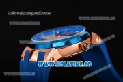 Ulysse Nardin El Toro / Black Toro Asia Automatic Rose Gold Case with Stick Markers Blue Dial and Blue Bezel