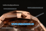 Audemars Piguet Royal Oak Clone Calibre AP 3120 Automatic Full Rose Gold with White Dial and Stick Markers (EF)