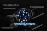 IWC Pilot's Mark XVII Swiss ETA 2824 Automatic PVD Case with Blue Dial and White Arabic Numeral Markers