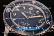 BlancPain Fifty Fathoms Swiss ETA 2836 Automatic Steel Case with Blue Dial and Stick/Arabic Numeral Markers (NOOB)