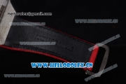 Richard Mille RM027-2 Miyota 9015 Automatic Carbon Fiber Case with Skeleton Dial Dot Markers and Red Nylon Strap