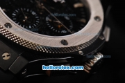 Hublot Big Bang Aero Bang Swiss Valjoux 7750 Automatic Movement Ceramic Case with Titanium Bezel and Black Dial