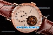 Breguet Grand Complication Tourbillon Swiss Tourbillon Manual Winding Rose Gold Case with White Dial and Roman Numeral Markers